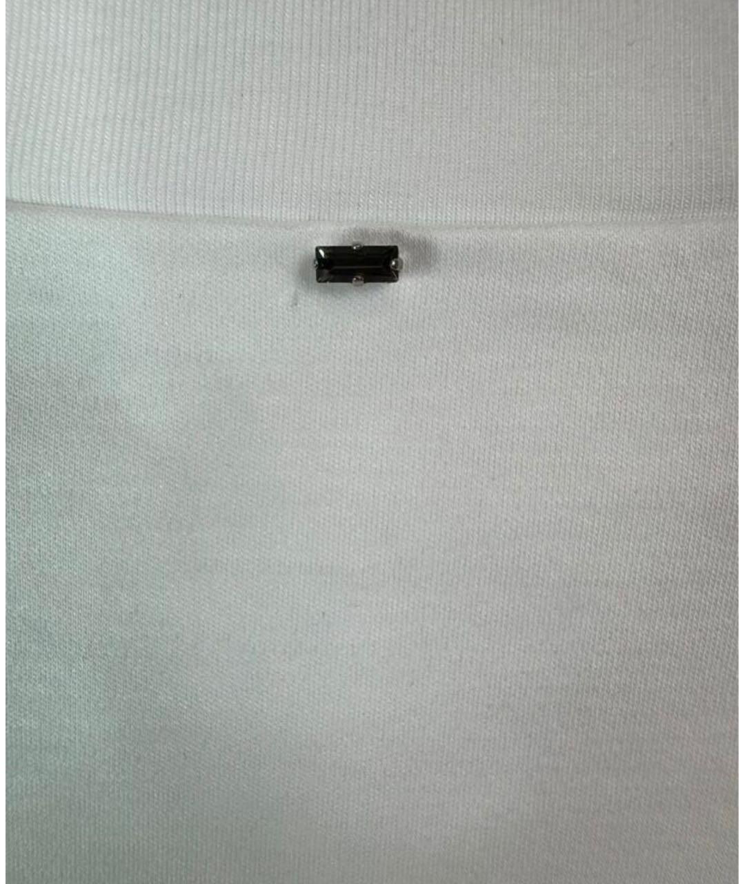 SPORTMAX Белая хлопковая футболка, фото 4