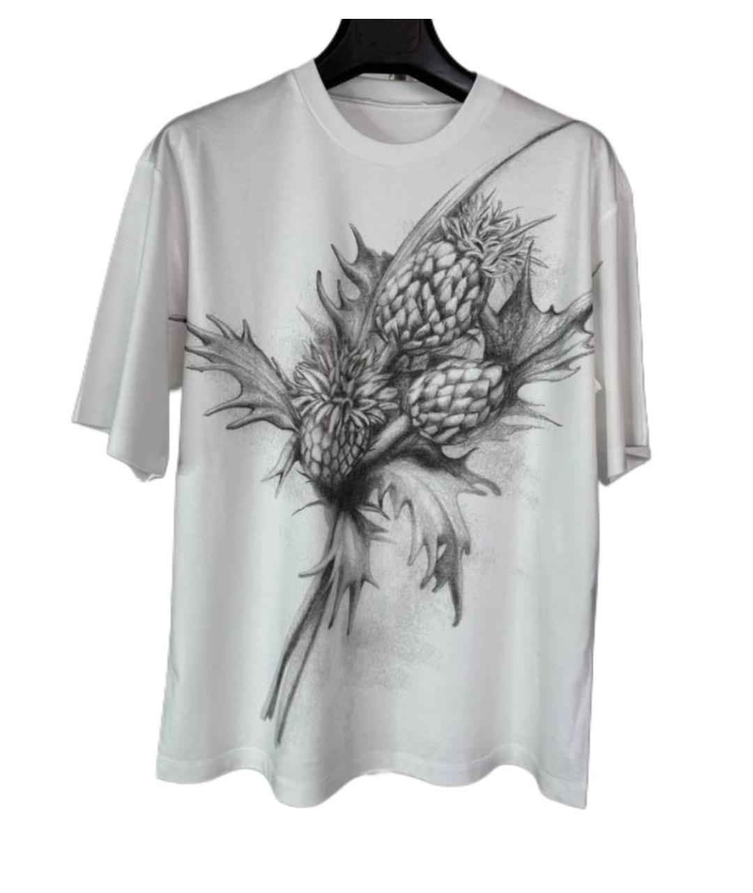 SPORTMAX Белая хлопковая футболка, фото 6