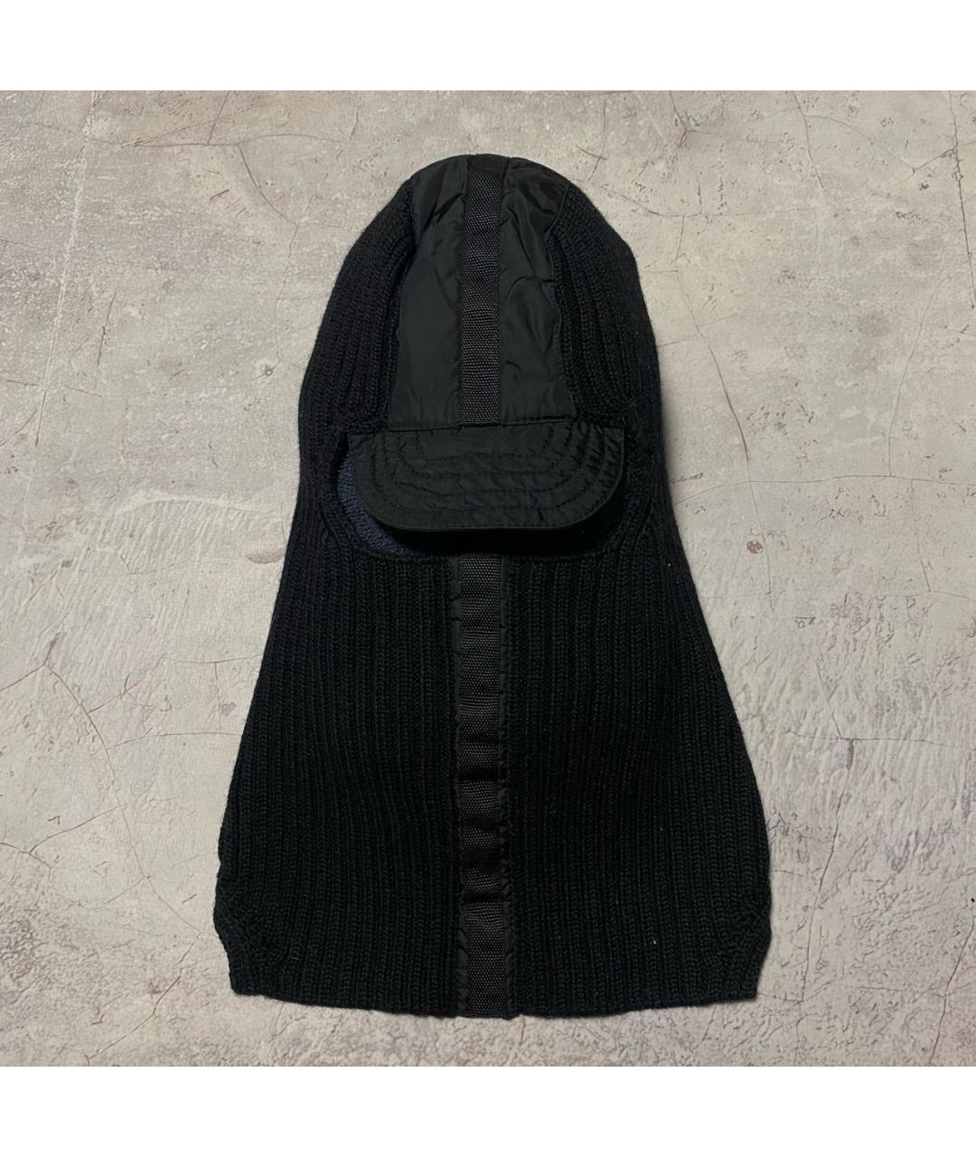 PRADA Черная шерстяная шапка, фото 9