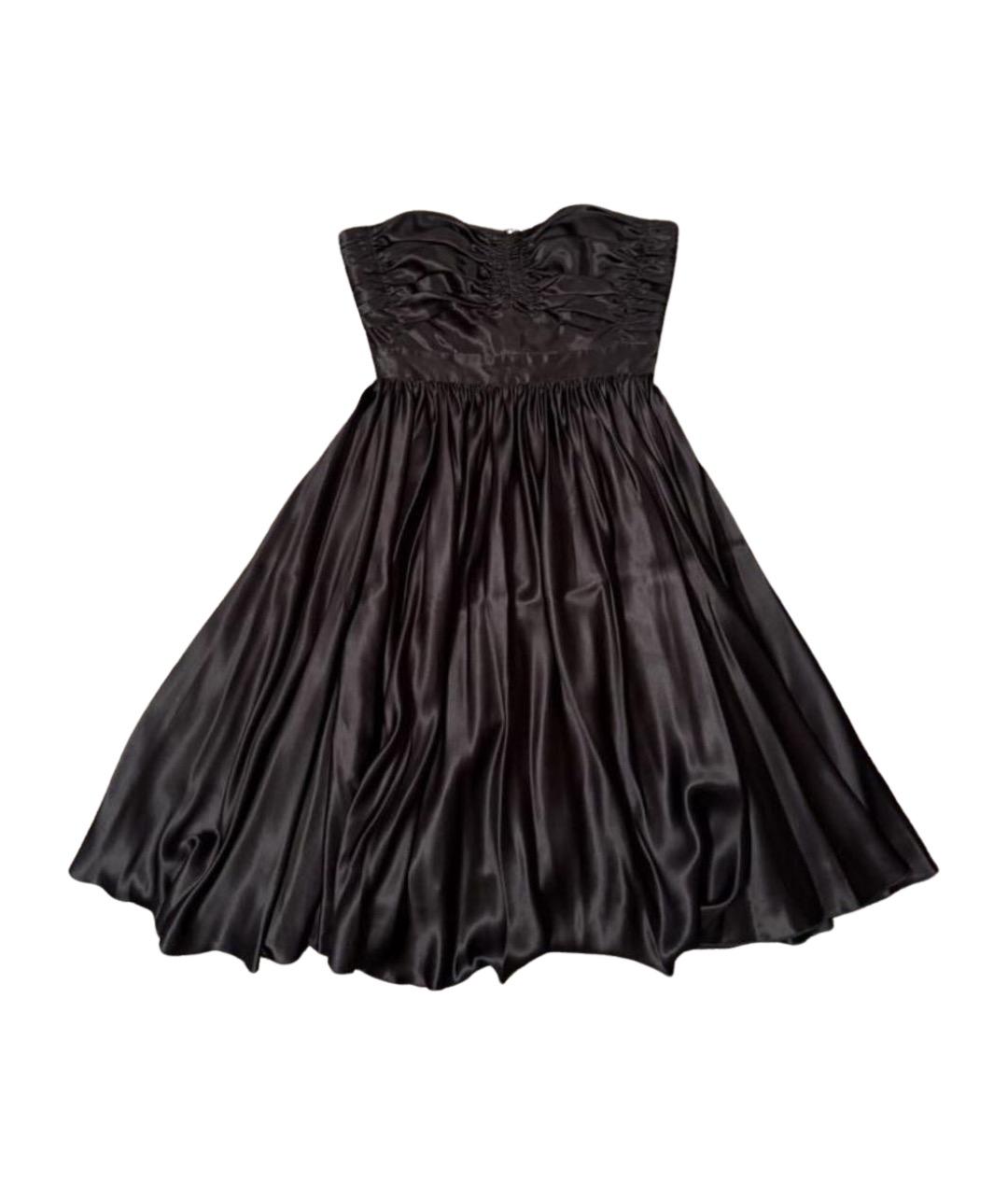 DOLCE&GABBANA Черное шелковое вечернее платье, фото 1