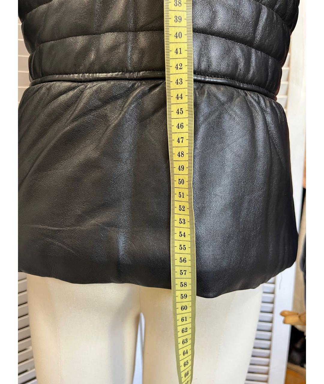 VERSACE Черная кожаная куртка, фото 6