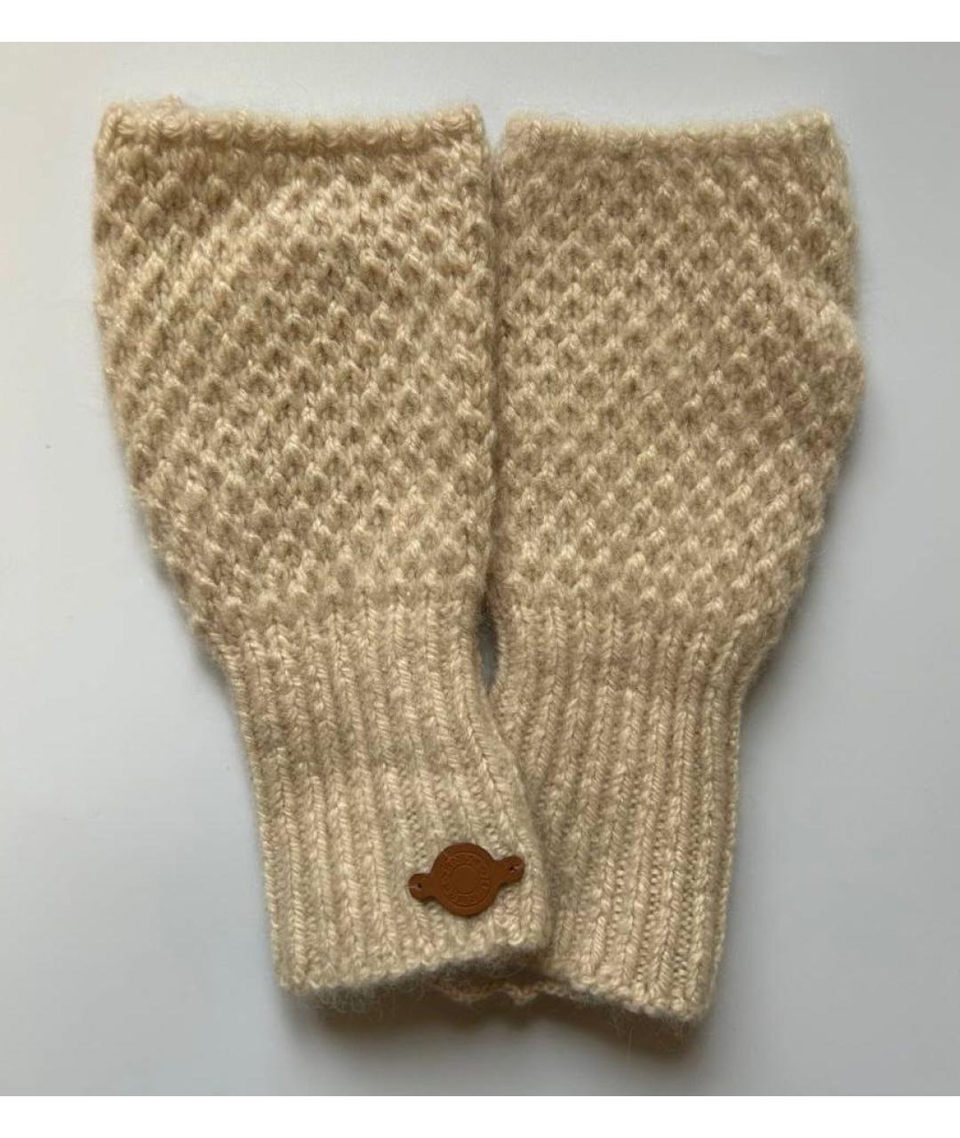 HERMES Бежевая кашемировая шапка, фото 5