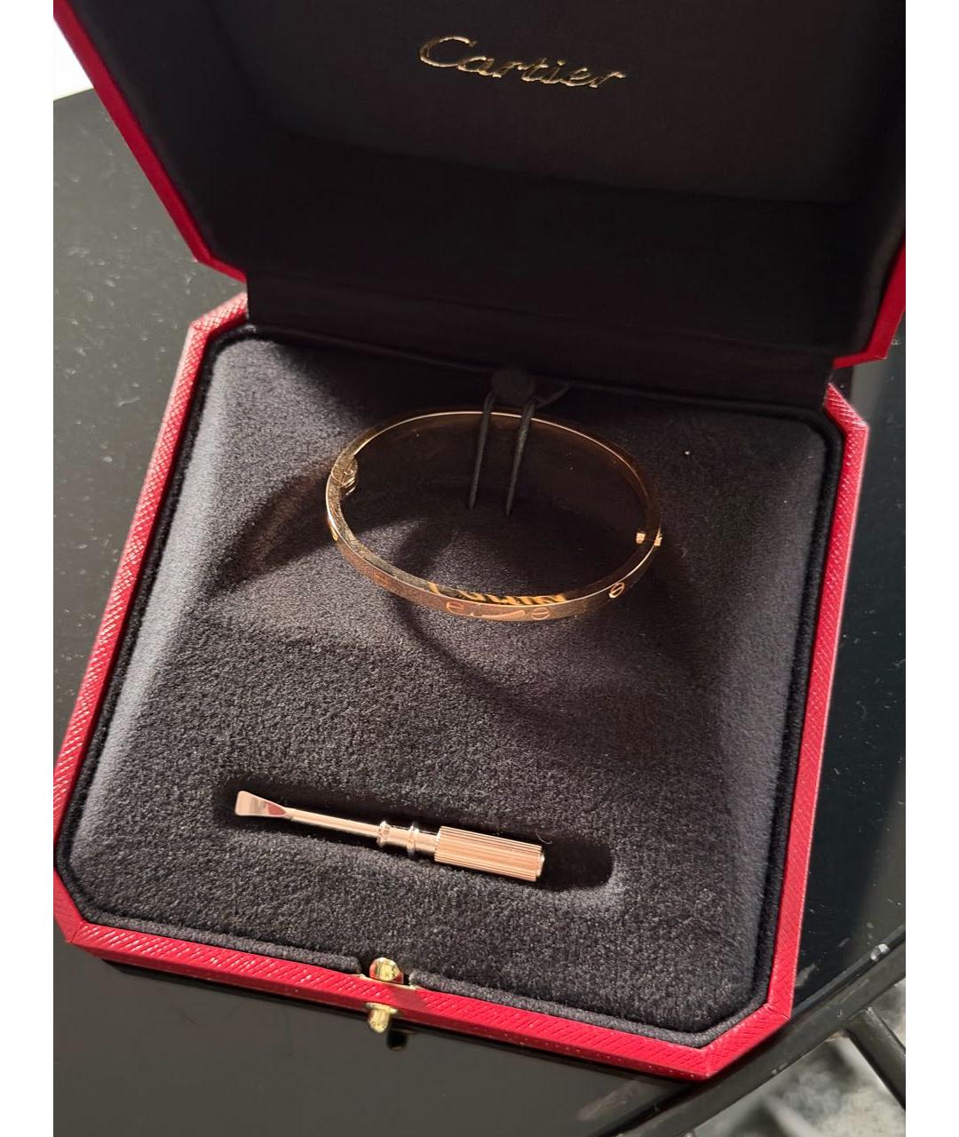 CARTIER Золотой браслет из розового золота, фото 4