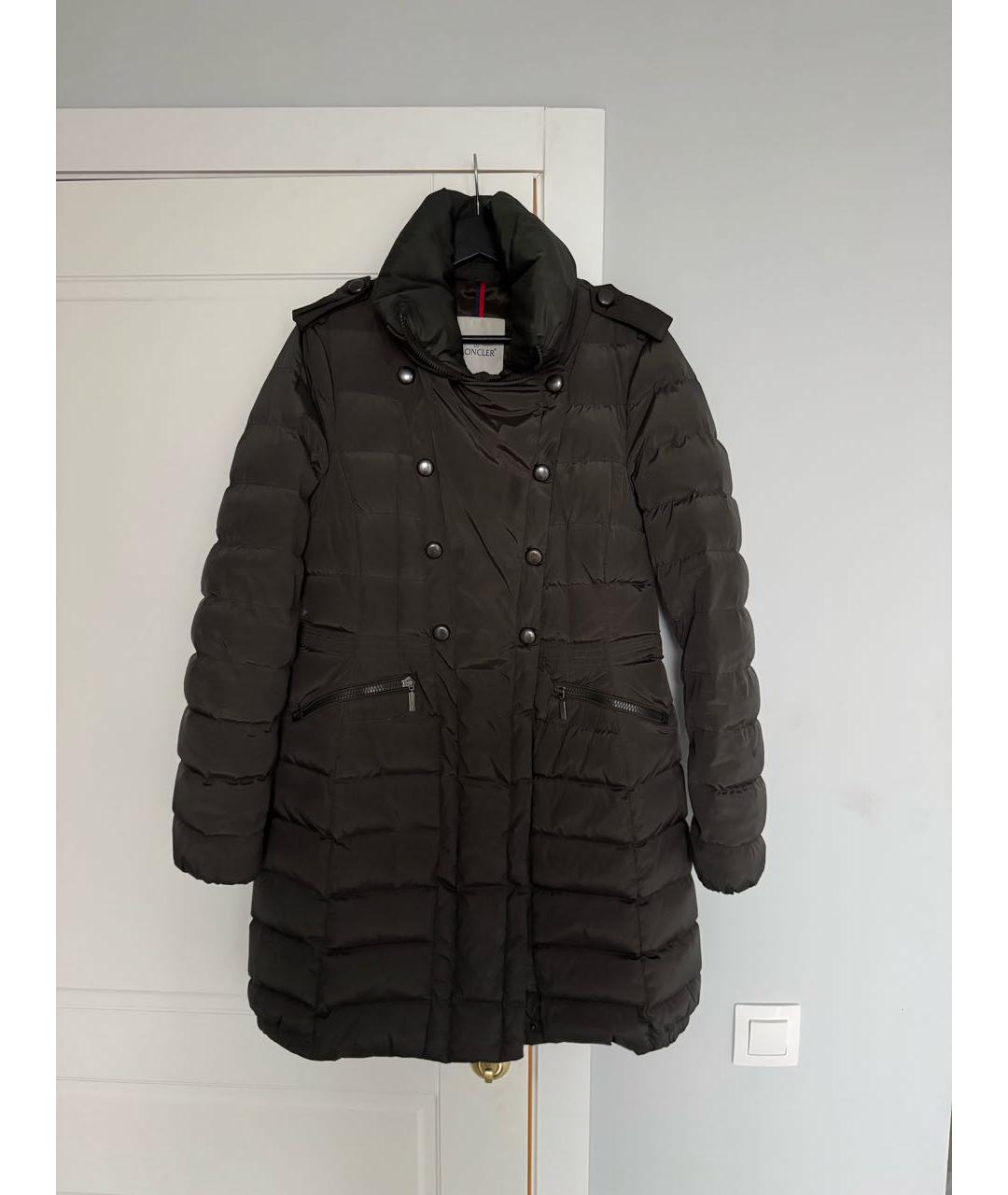 MONCLER Антрацитовый пуховик, фото 7