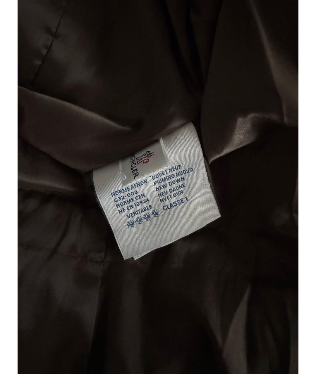 MONCLER Антрацитовый пуховик, фото 4