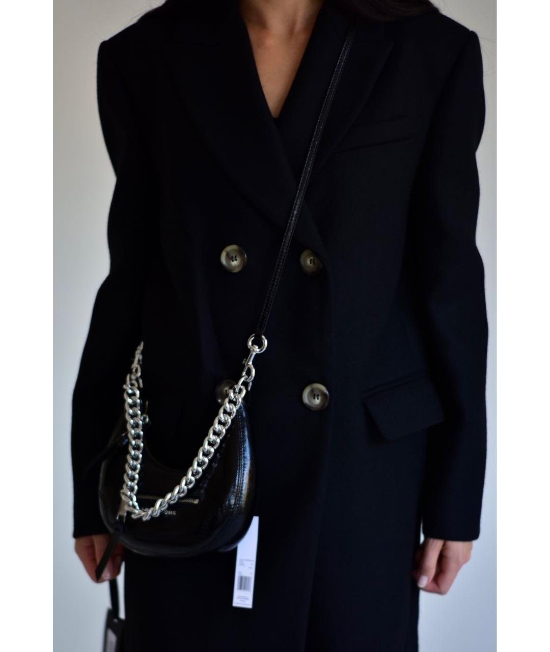 MARC JACOBS Черная сумка через плечо из лакированной кожи, фото 5