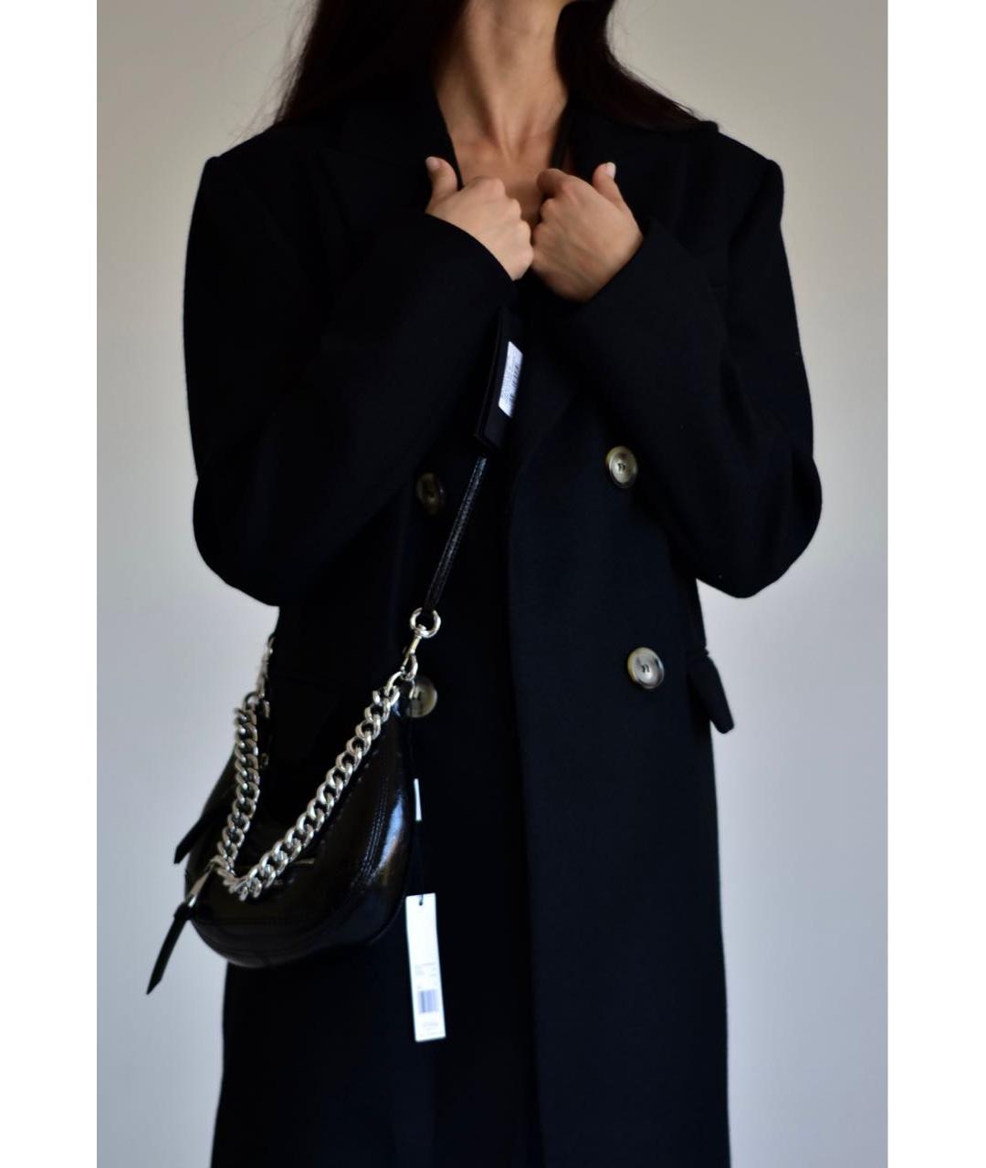 MARC JACOBS Черная сумка через плечо из лакированной кожи, фото 6