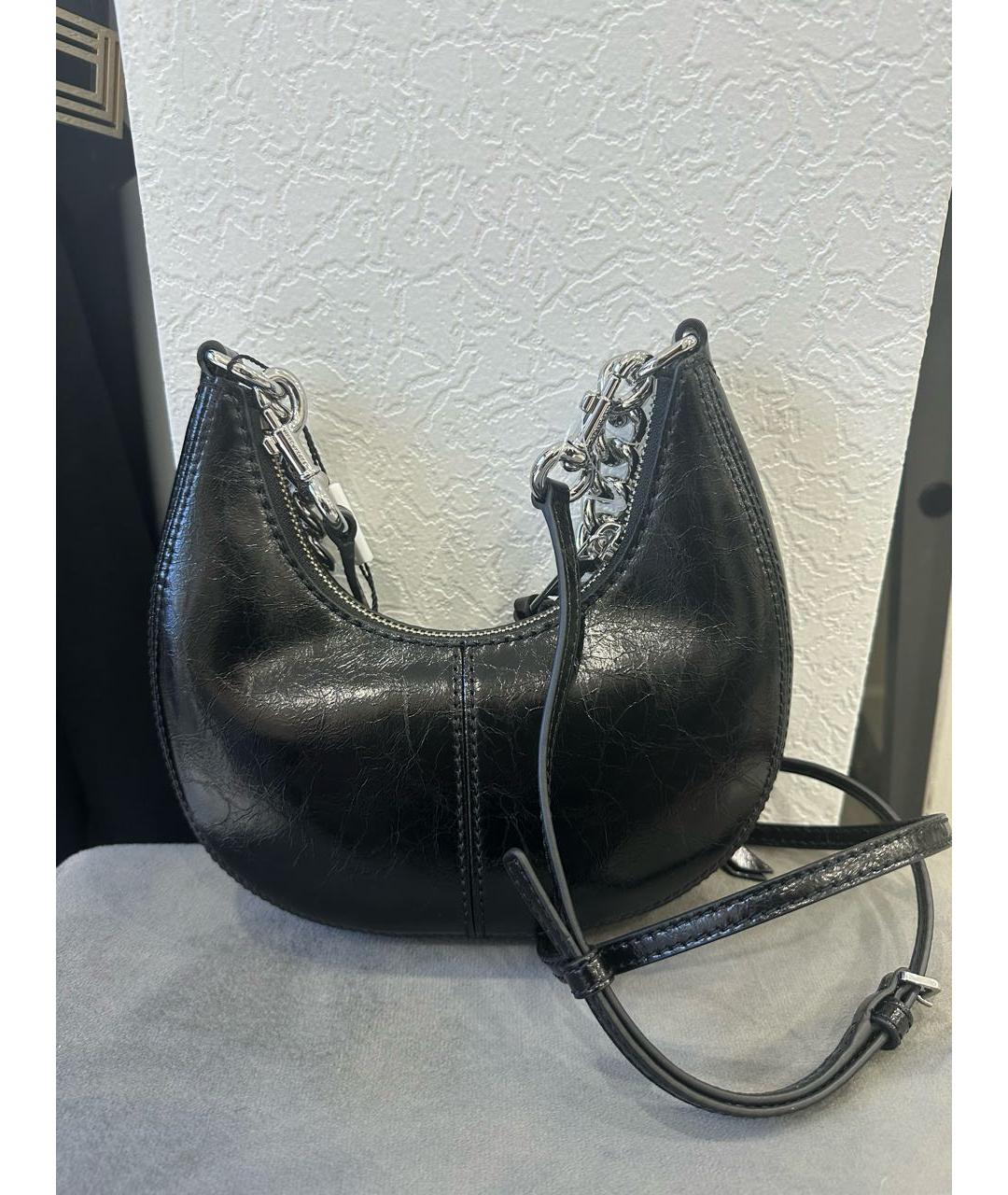 MARC JACOBS Черная сумка через плечо из лакированной кожи, фото 3