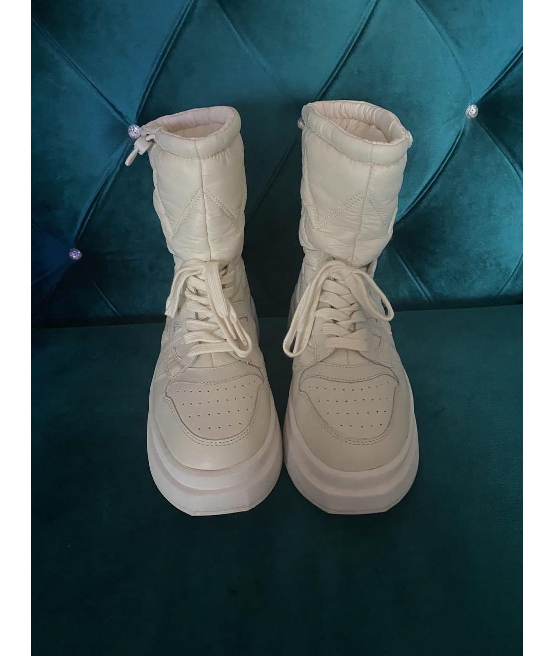 ASH Бежевые синтетические ботинки, фото 3