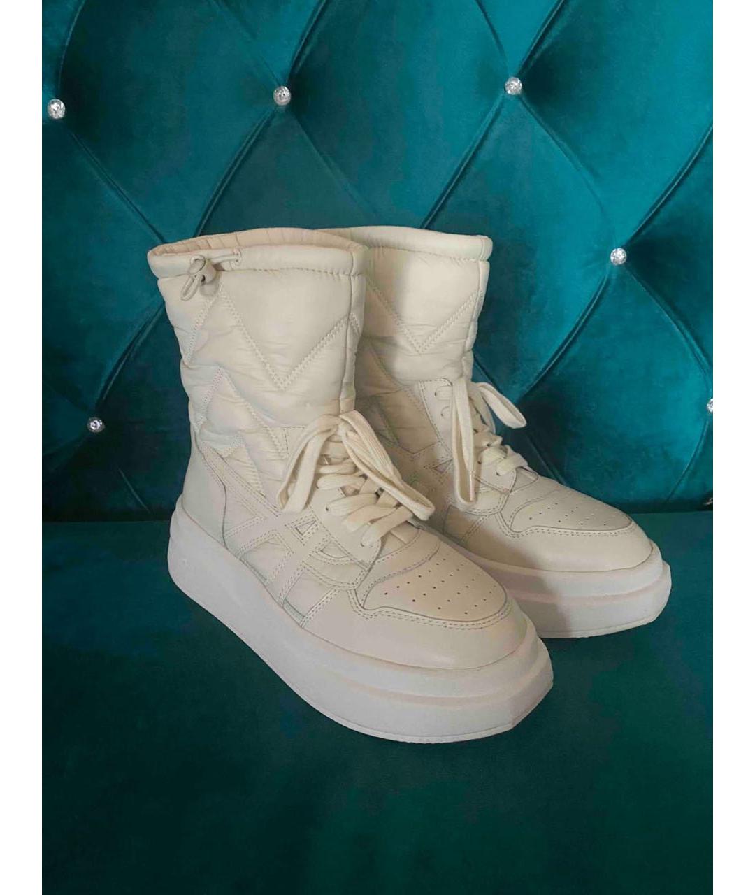 ASH Бежевые синтетические ботинки, фото 4