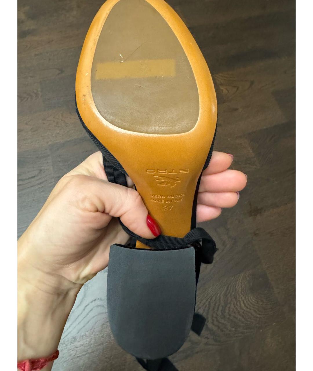 ETRO Черные туфли, фото 6