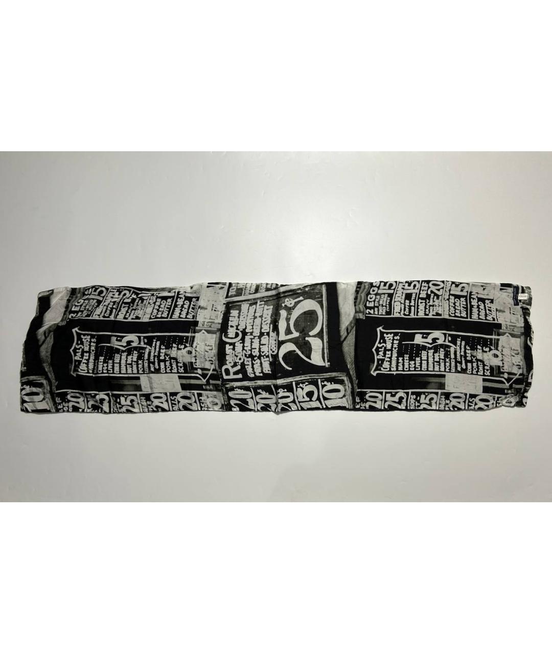 COMME DES GARҪONS HOMME Черный шарф, фото 6