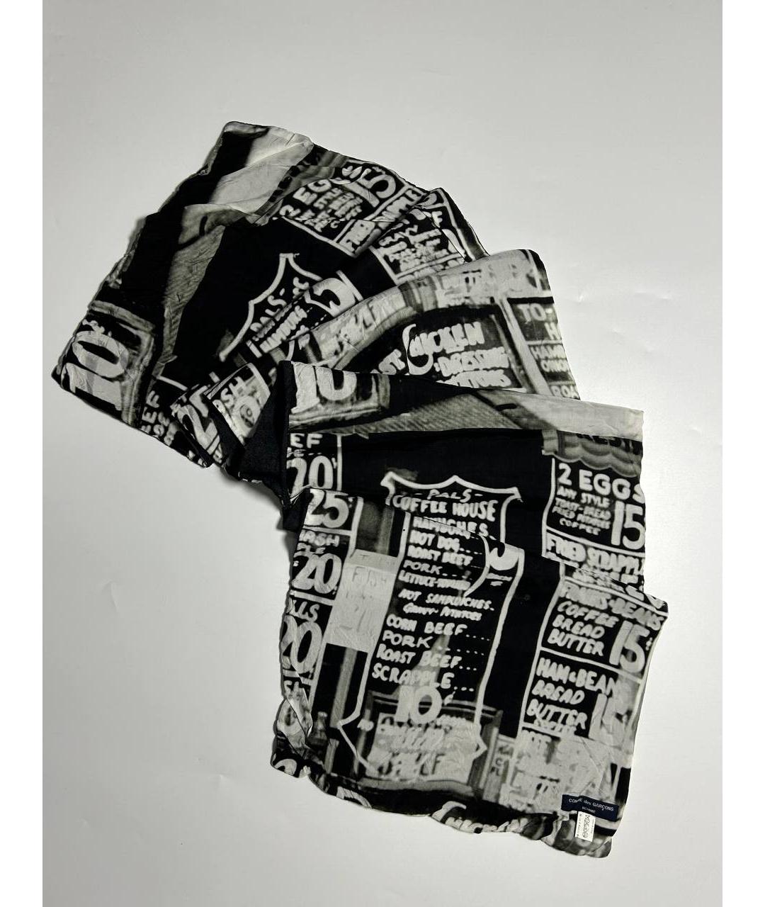 COMME DES GARҪONS HOMME Черный шарф, фото 7