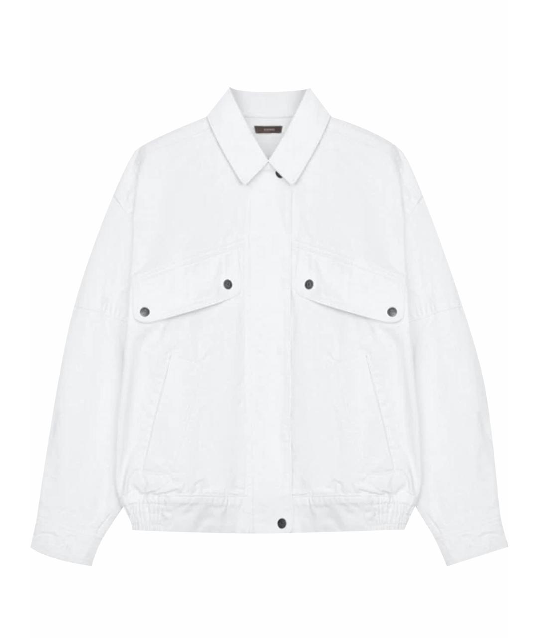 12 STOREEZ Белая хлопковая куртка, фото 1