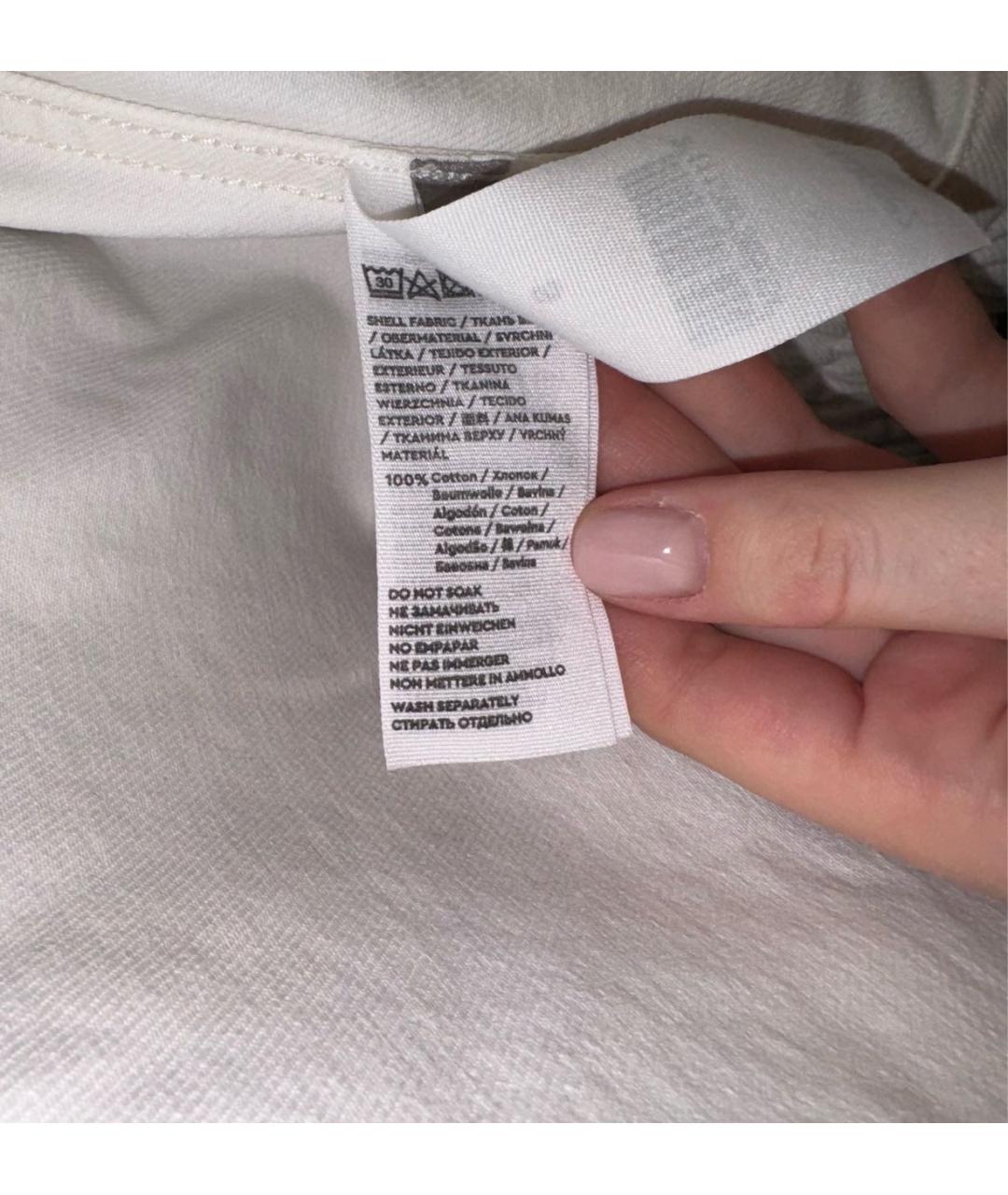 12 STOREEZ Белая хлопковая куртка, фото 3