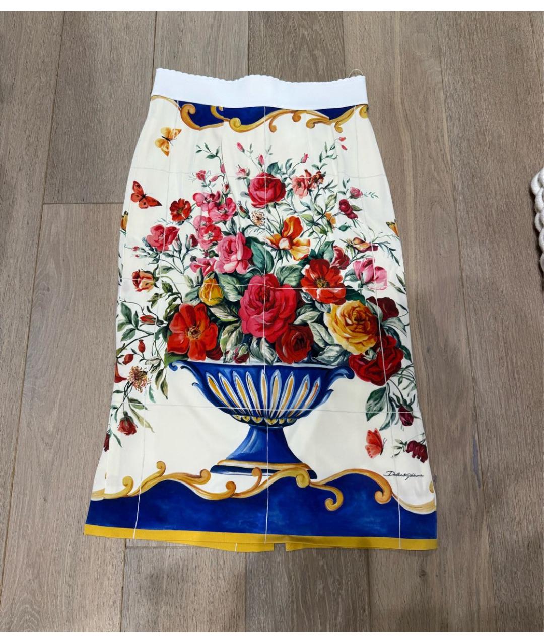 DOLCE&GABBANA Мульти юбка миди, фото 4