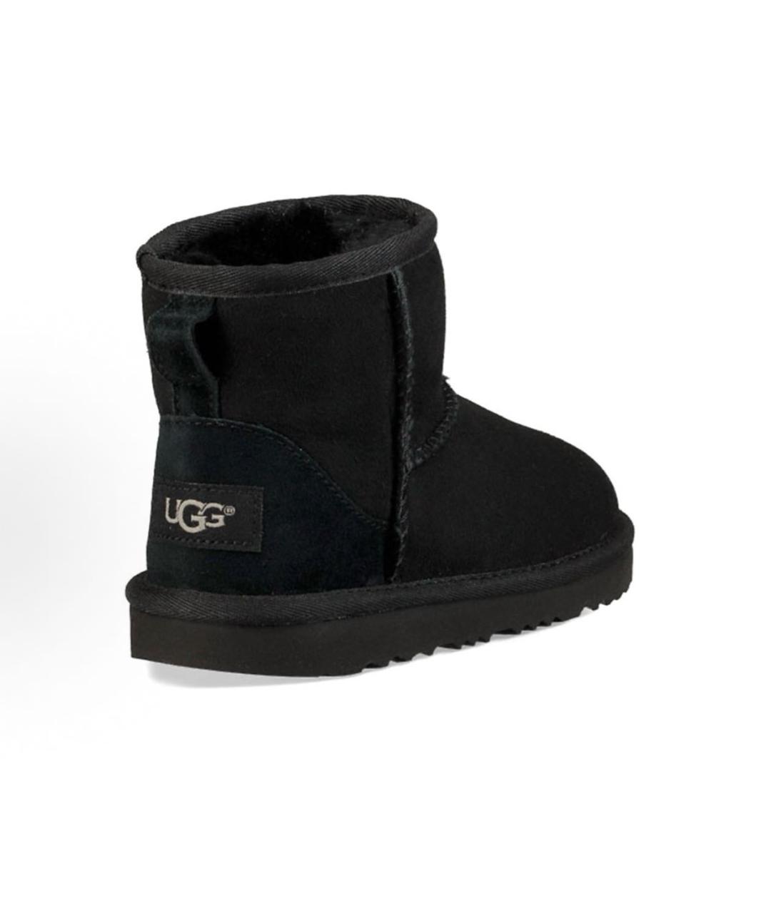 UGG AUSTRALIA Черные кожаные ботинки, фото 4