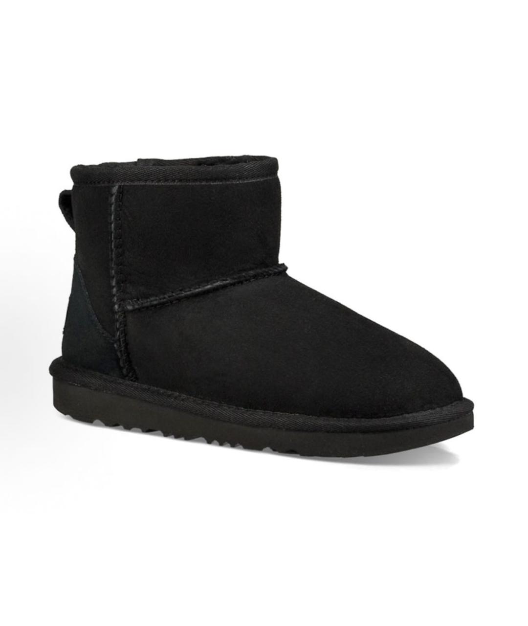 UGG AUSTRALIA Черные кожаные ботинки, фото 3