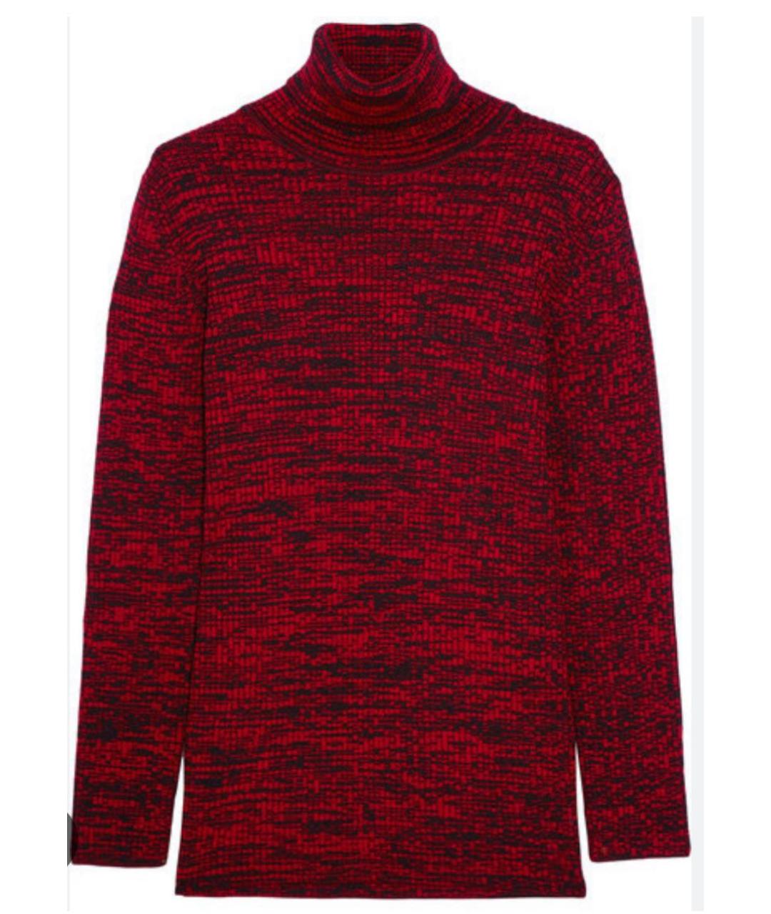 MIU MIU Бордовая шерстяная водолазка, фото 3