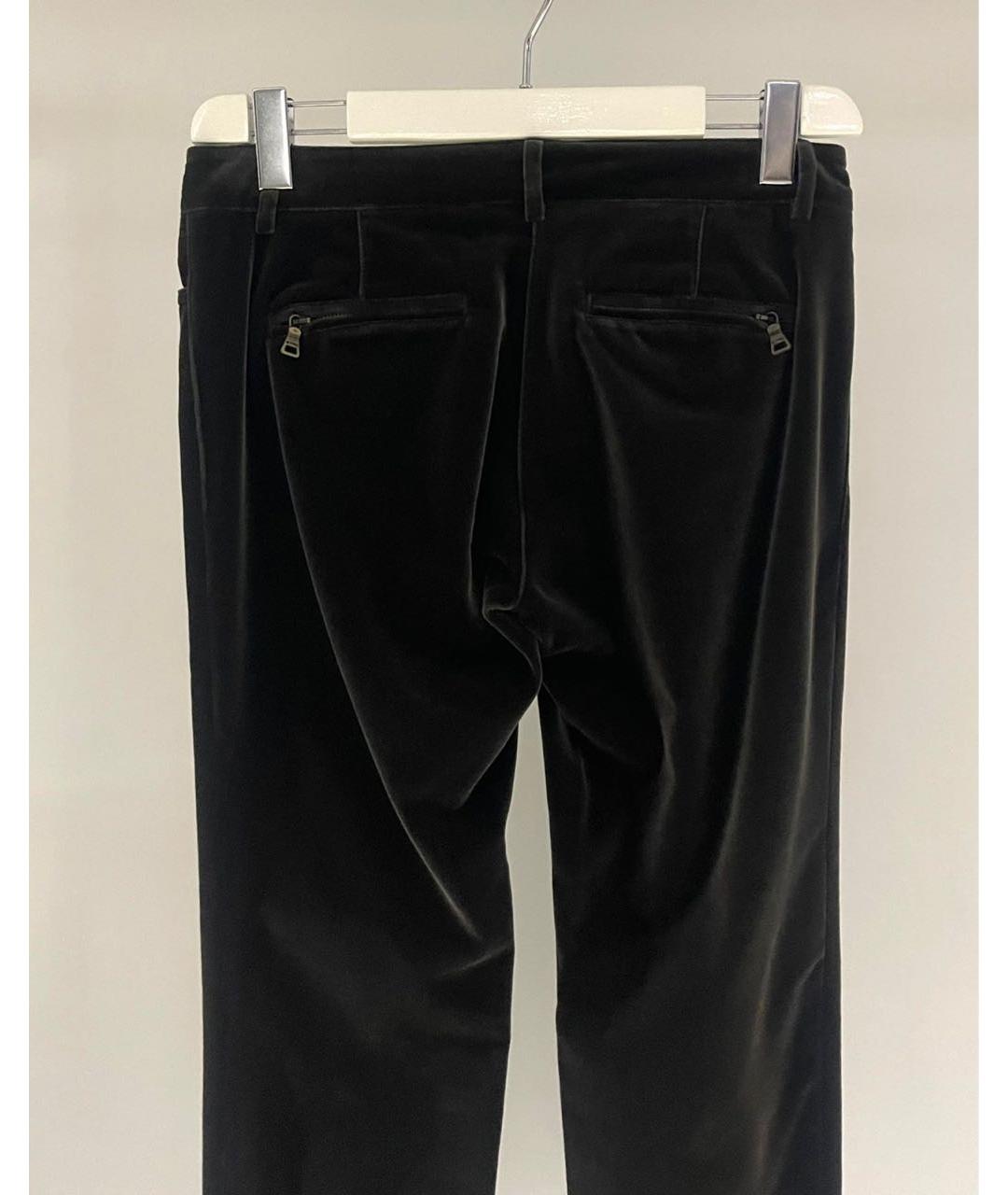 ETRO Коричневые бархатные прямые брюки, фото 5