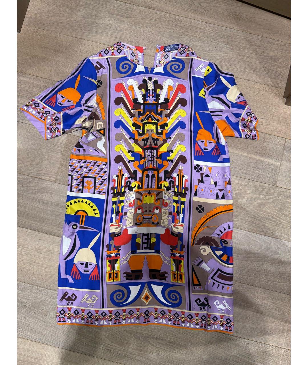 EMILIO PUCCI Мульти повседневное платье, фото 4
