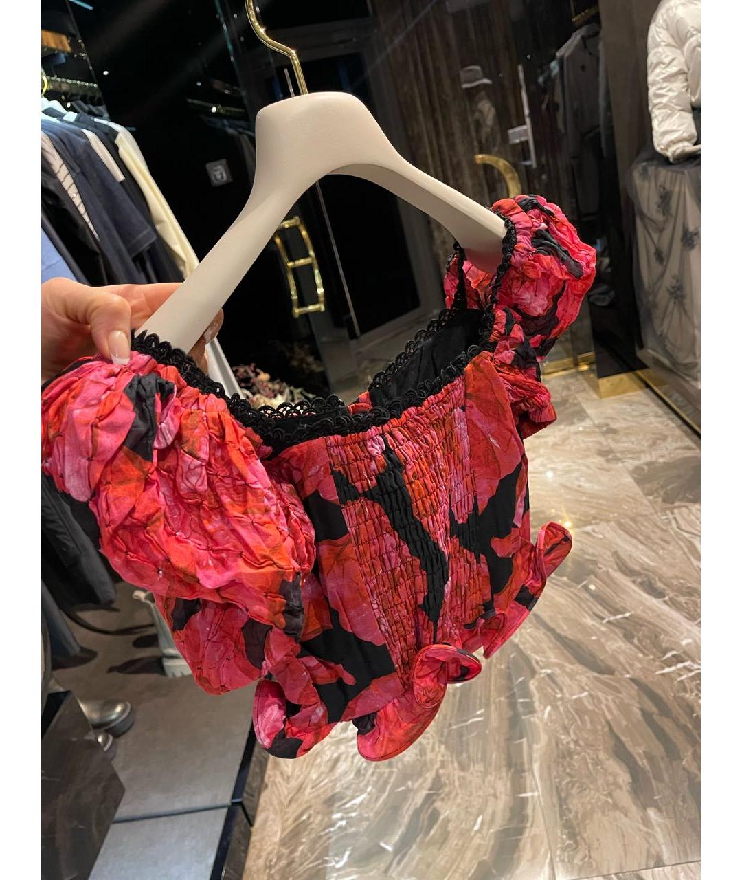 CHARO RUIZ Фуксия хлопковый корсет, фото 4