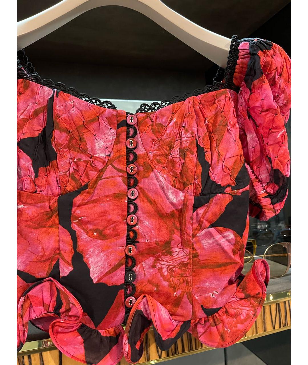 CHARO RUIZ Фуксия хлопковый корсет, фото 2