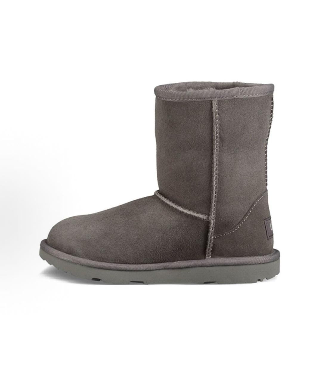 UGG AUSTRALIA Серые кожаные ботинки, фото 2