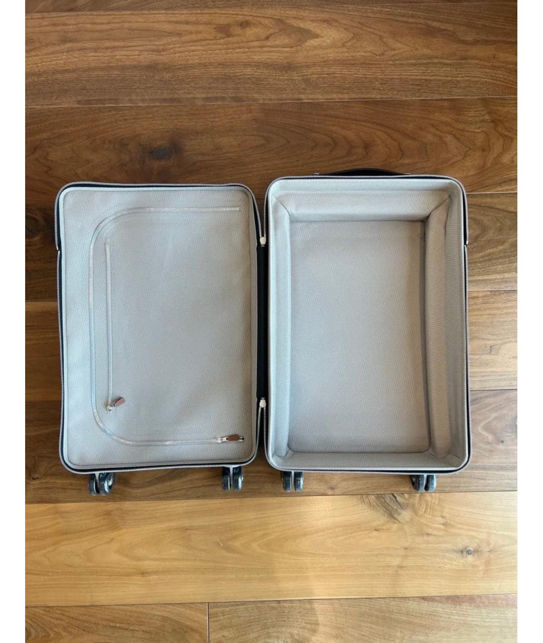 HERMES Хаки чемодан, фото 8