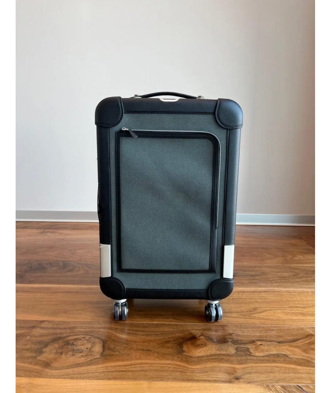 HERMES Хаки чемодан, фото 7