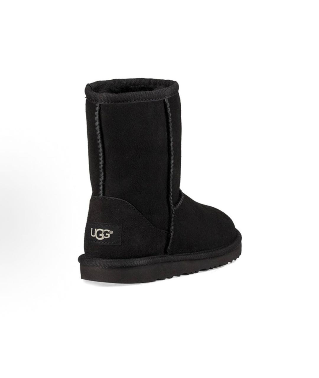 UGG AUSTRALIA Черные кожаные ботинки, фото 4