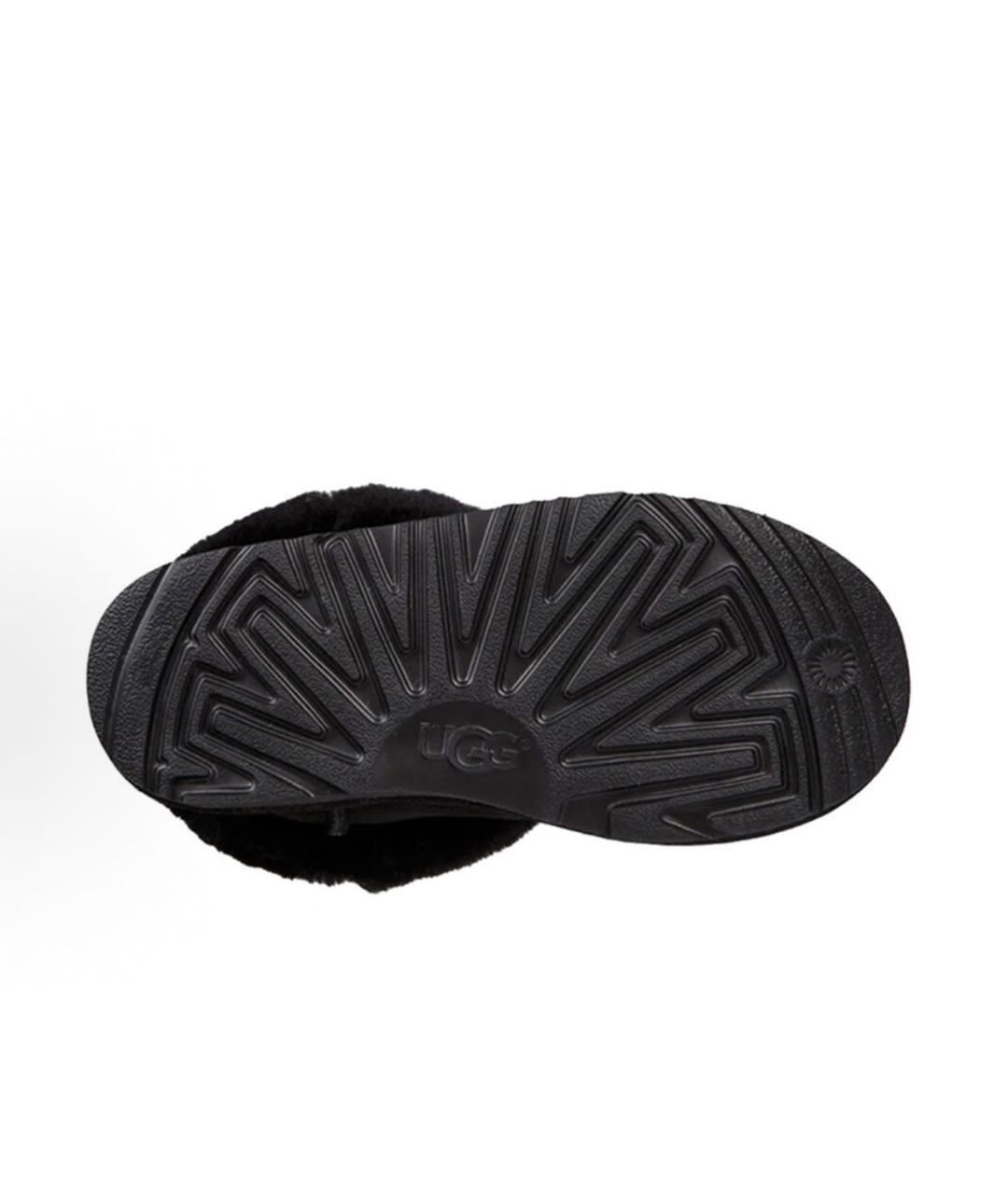 UGG AUSTRALIA Черные кожаные ботинки, фото 6