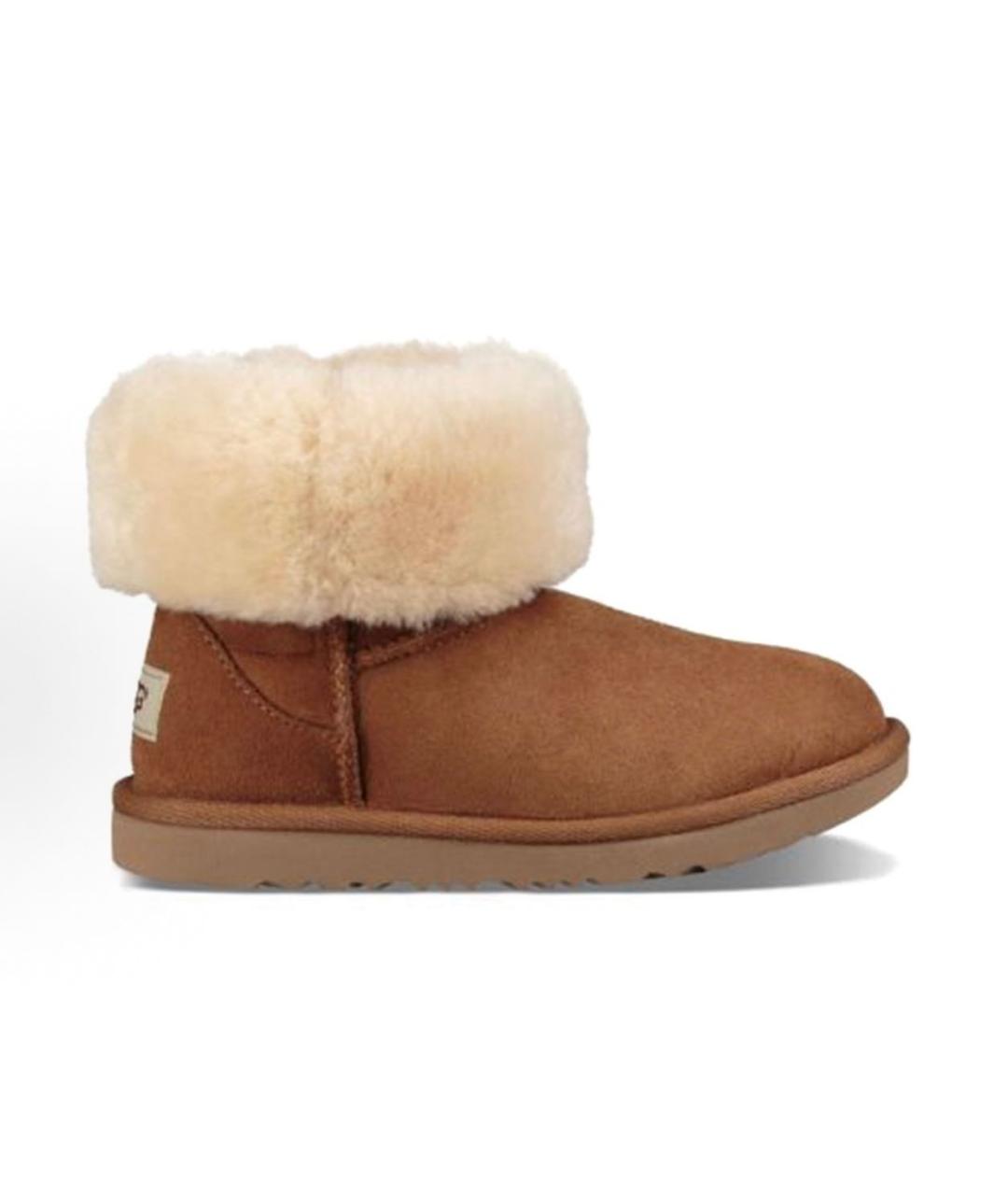 UGG AUSTRALIA Коричневые кожаные ботинки, фото 5
