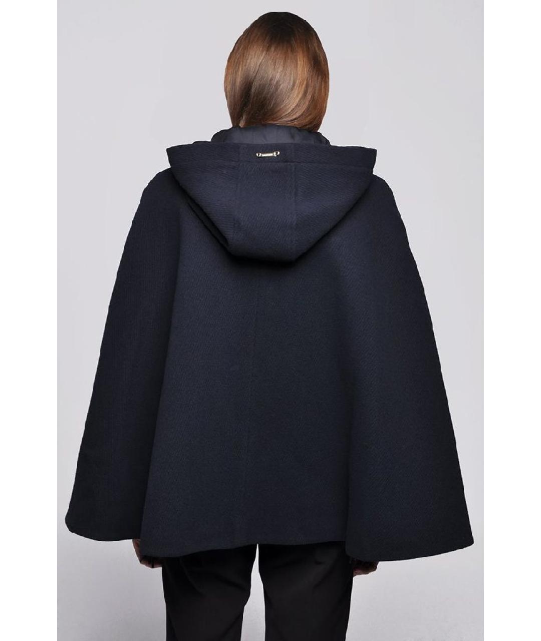 TWIN-SET Черное шерстяное пальто, фото 3