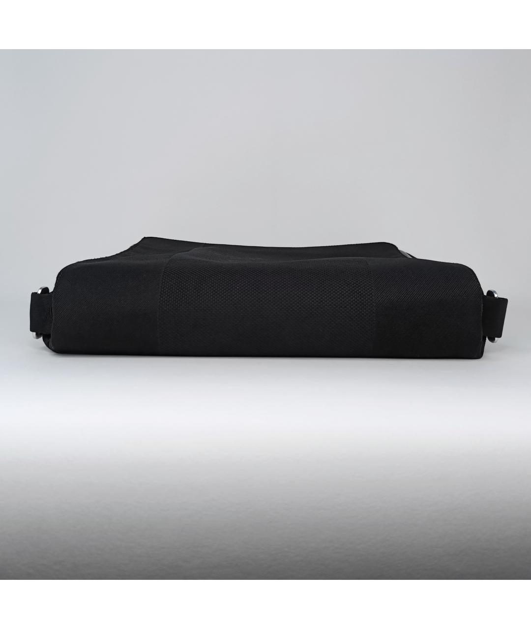 LOUIS VUITTON Черная тканевая сумка на плечо, фото 7