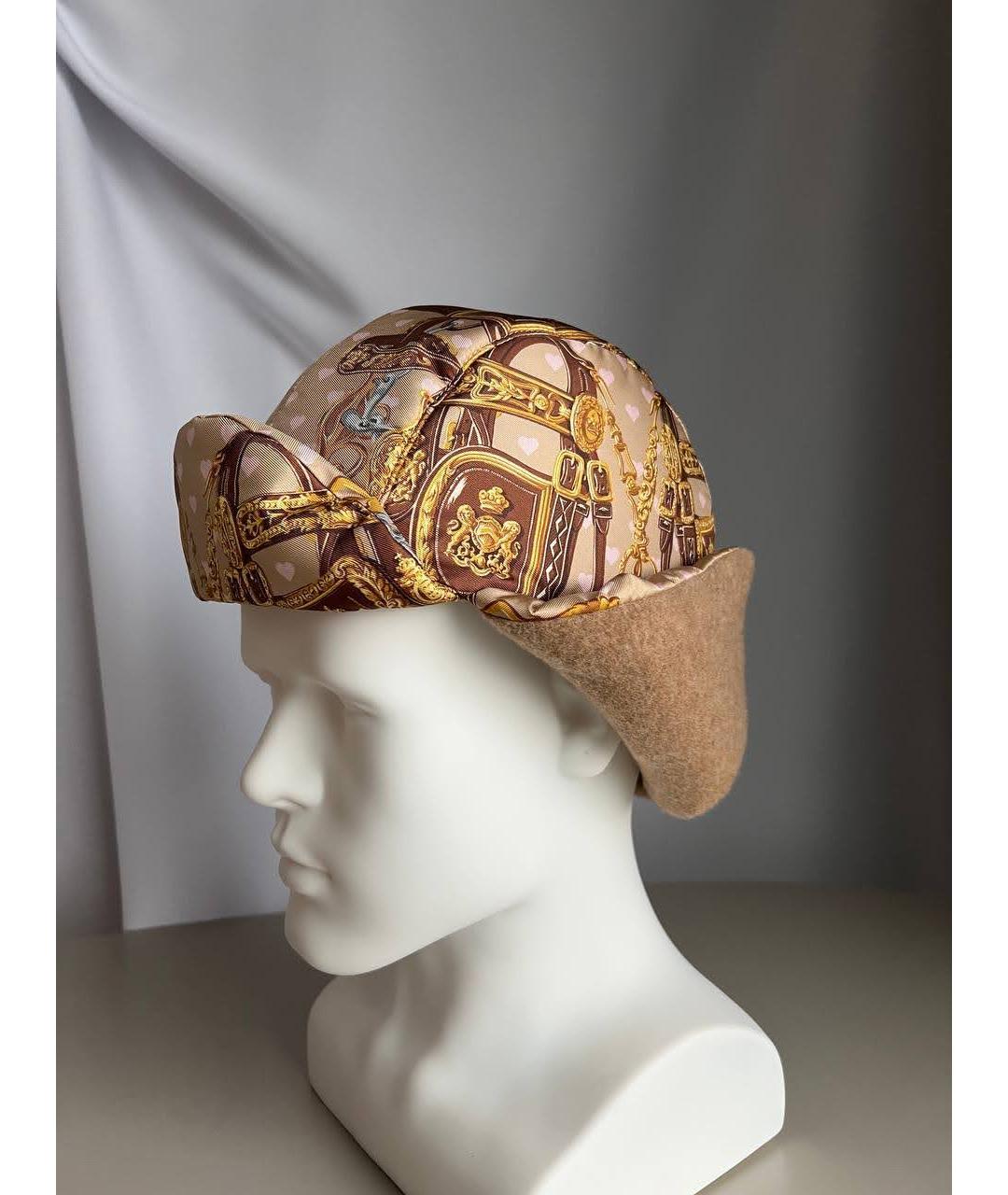 HERMES Бежевая шерстяная шапка, фото 2