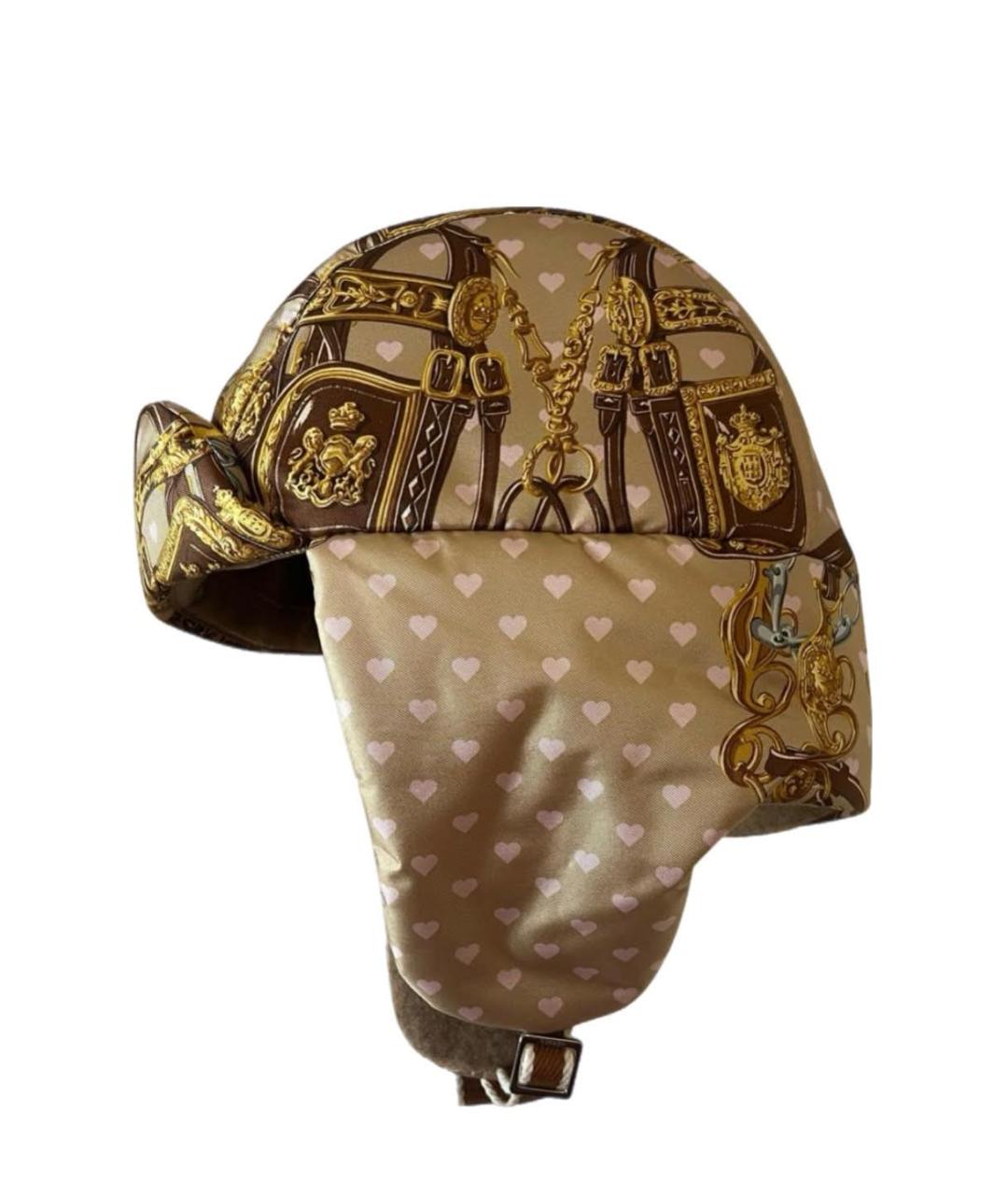 HERMES Бежевая шерстяная шапка, фото 1