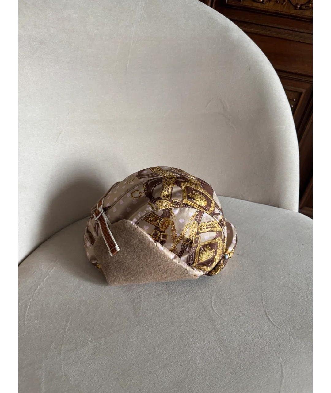 HERMES Бежевая шерстяная шапка, фото 3