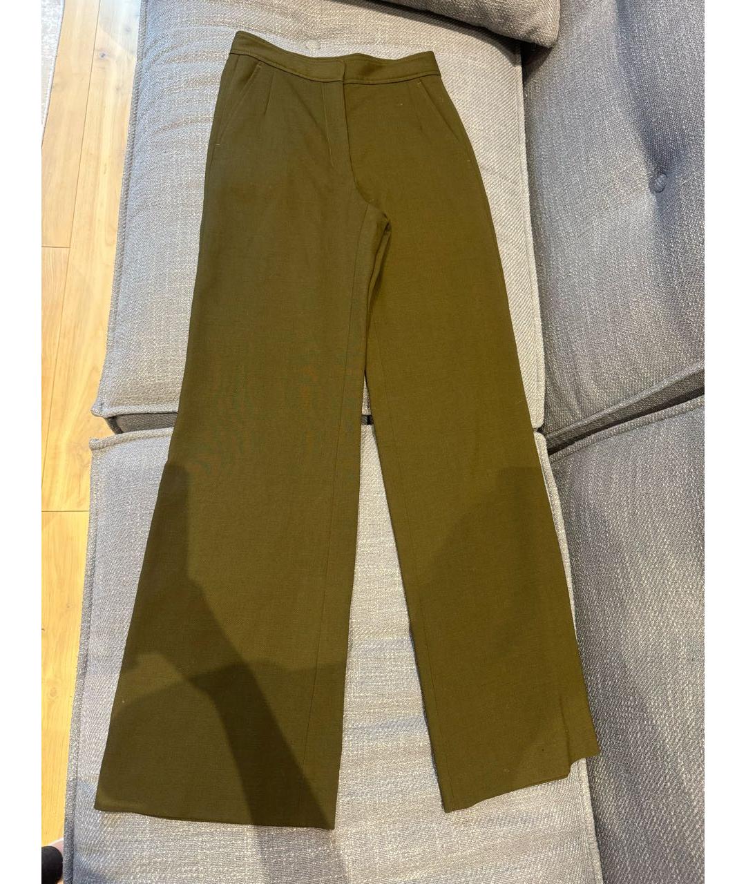 DRIES VAN NOTEN Зеленые брюки широкие, фото 3