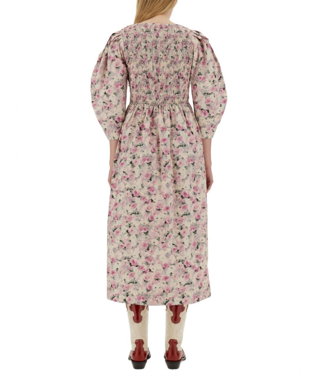 GANNI Мульти хлопковое повседневное платье, фото 4