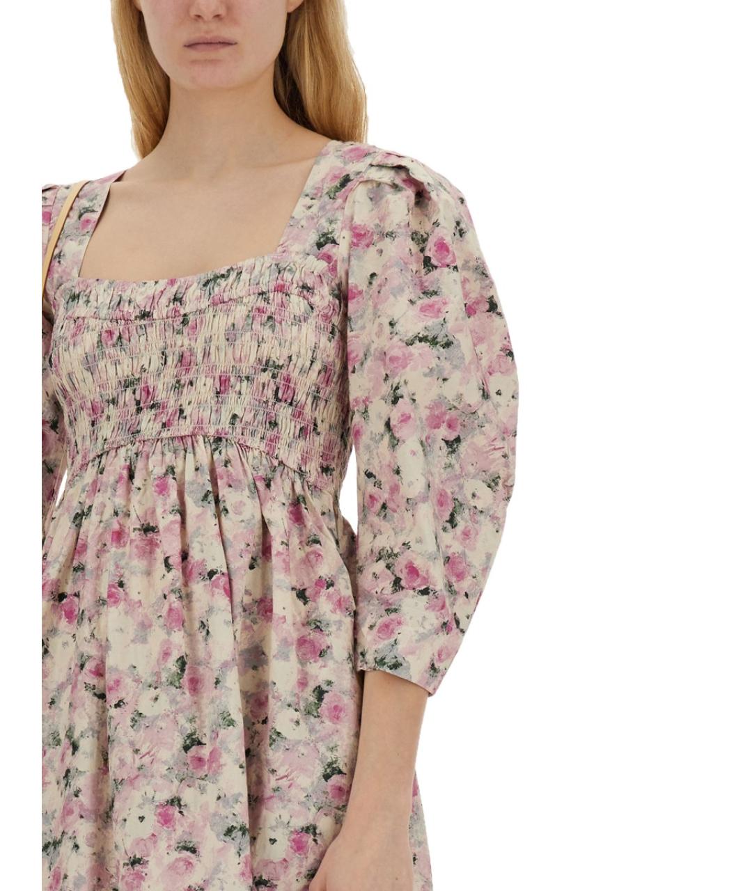 GANNI Мульти хлопковое повседневное платье, фото 5