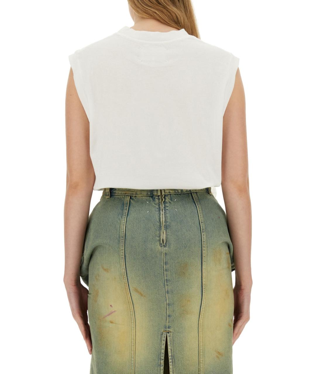 MAISON MARGIELA Белая хлопковая майка, фото 5