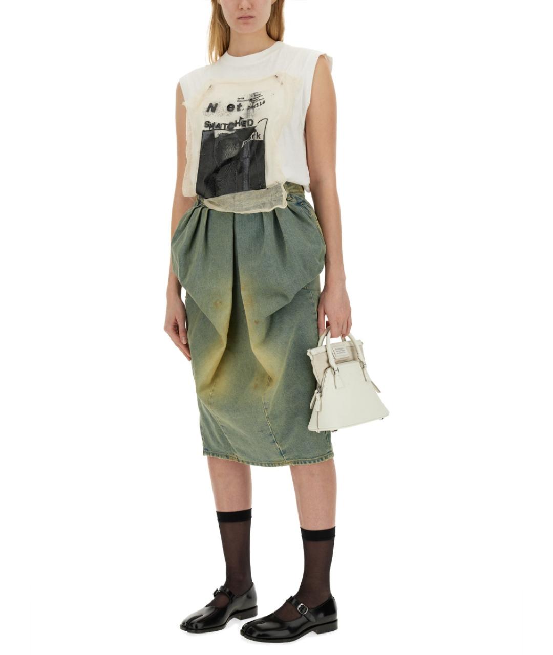 MAISON MARGIELA Белая хлопковая майка, фото 3