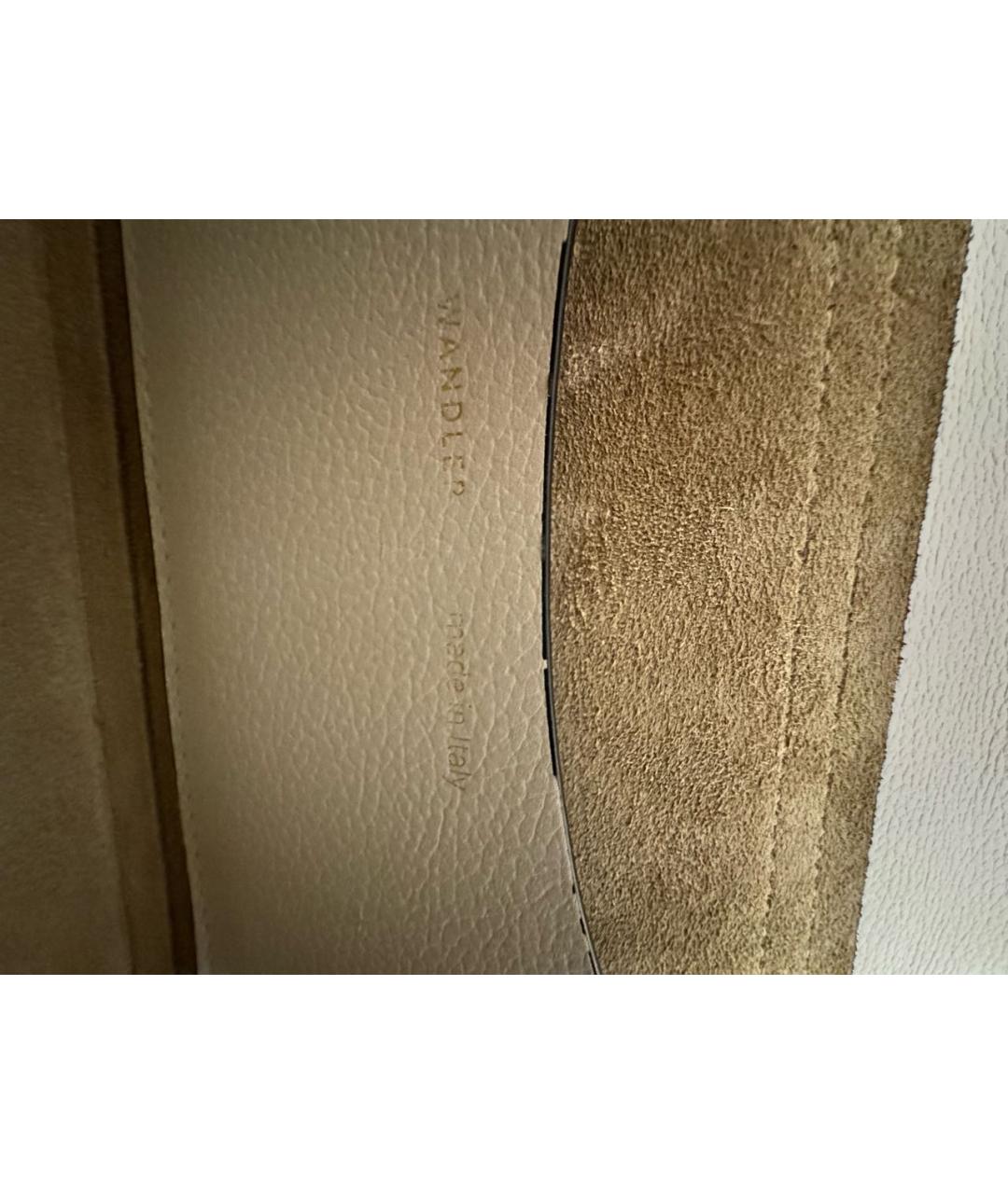 WANDLER Белая кожаная сумка через плечо, фото 6