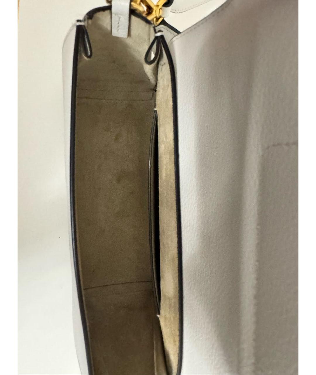 WANDLER Белая кожаная сумка через плечо, фото 4