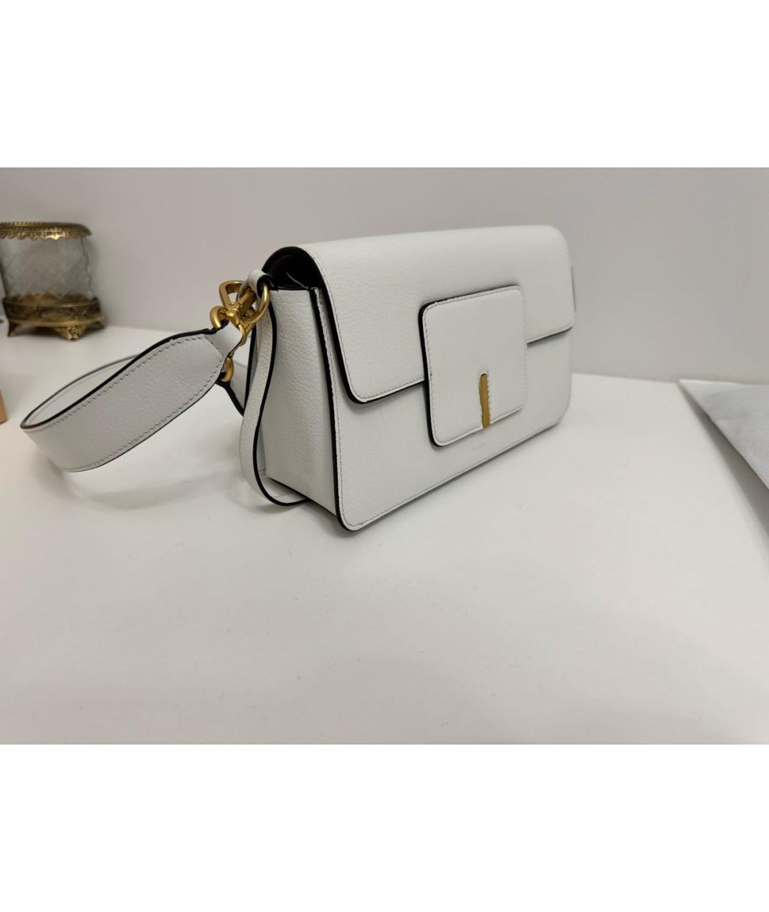 WANDLER Белая кожаная сумка через плечо, фото 2