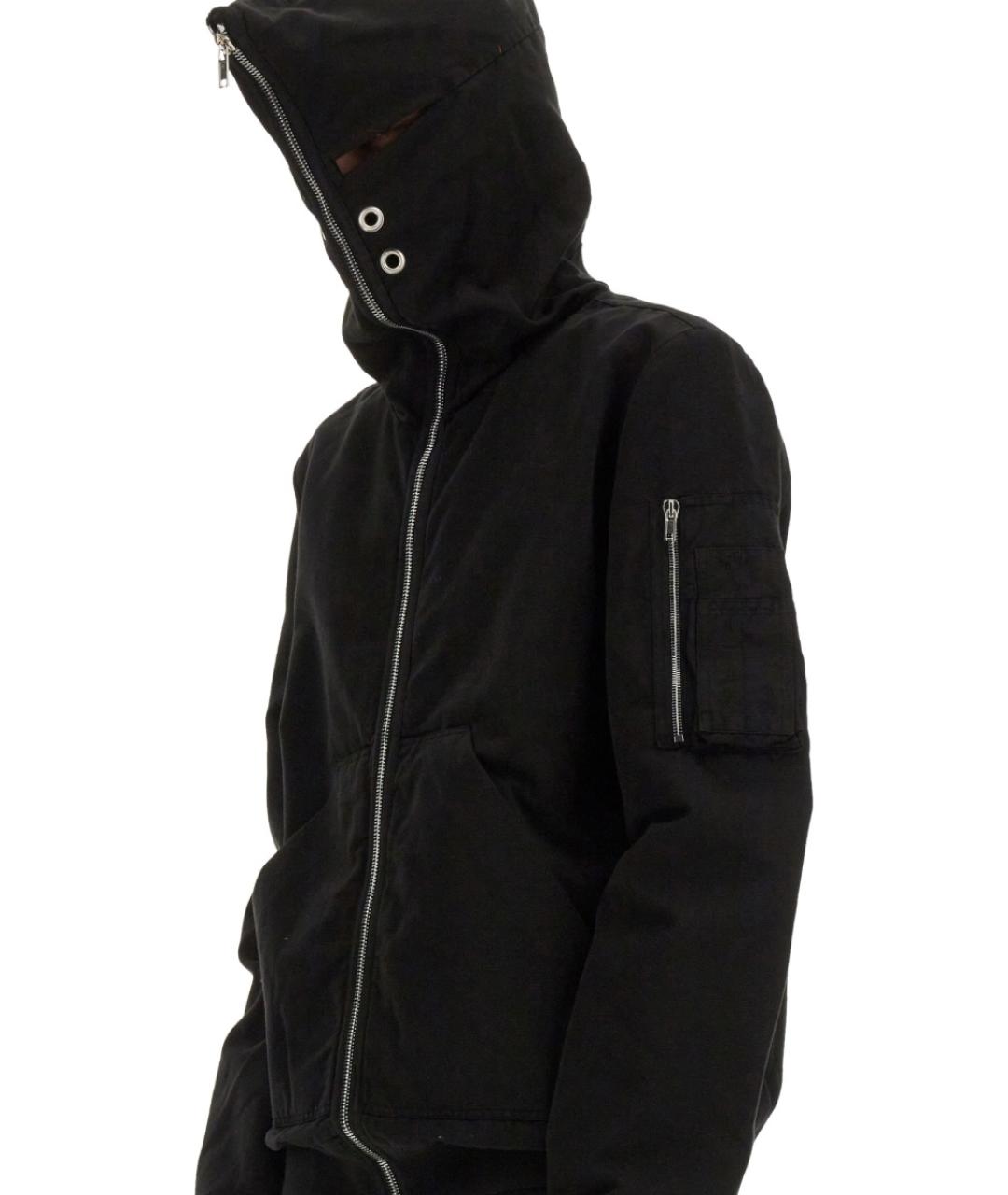 RICK OWENS DRKSHDW Черная хлопковая куртка, фото 4