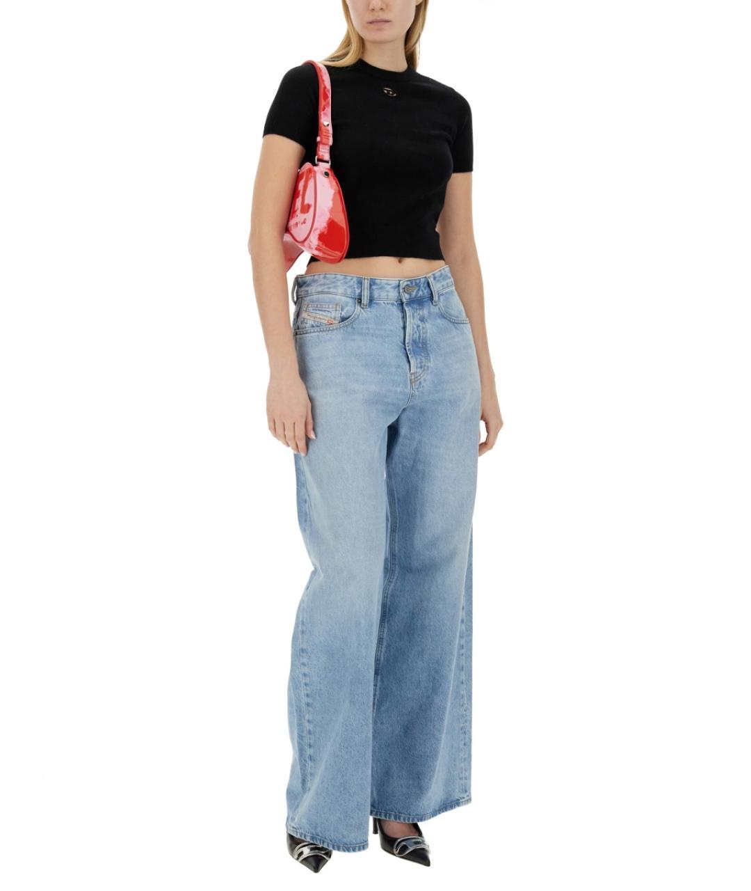 DIESEL Черная шерстяная футболка, фото 2