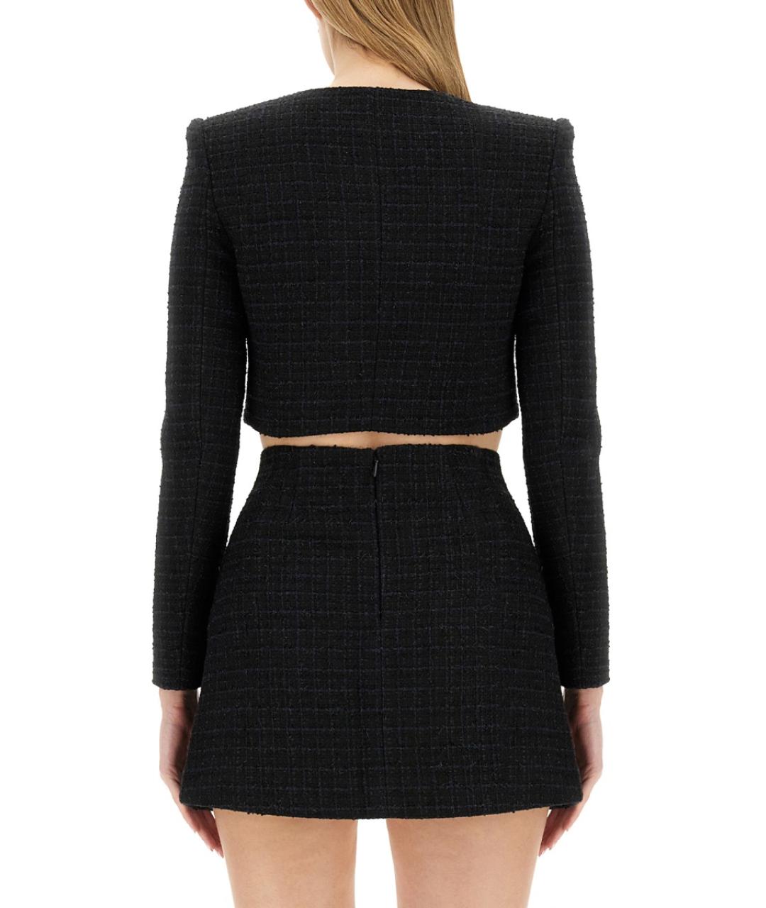 SELF-PORTRAIT Черный полиэстеровый жакет/пиджак, фото 4