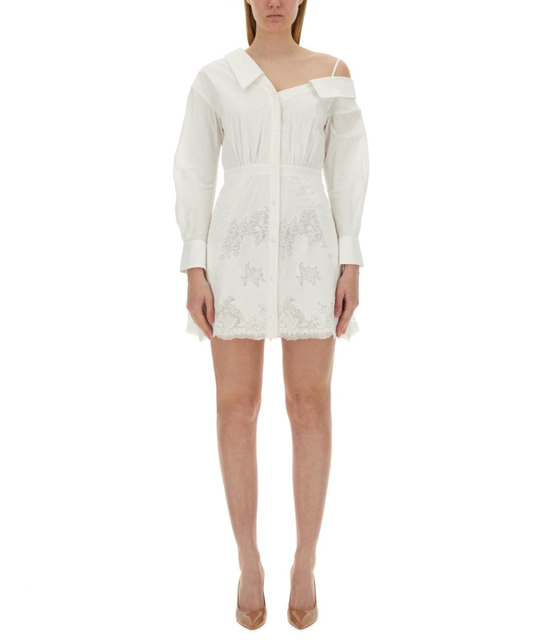 SELF-PORTRAIT Белое хлопковое повседневное платье, фото 2